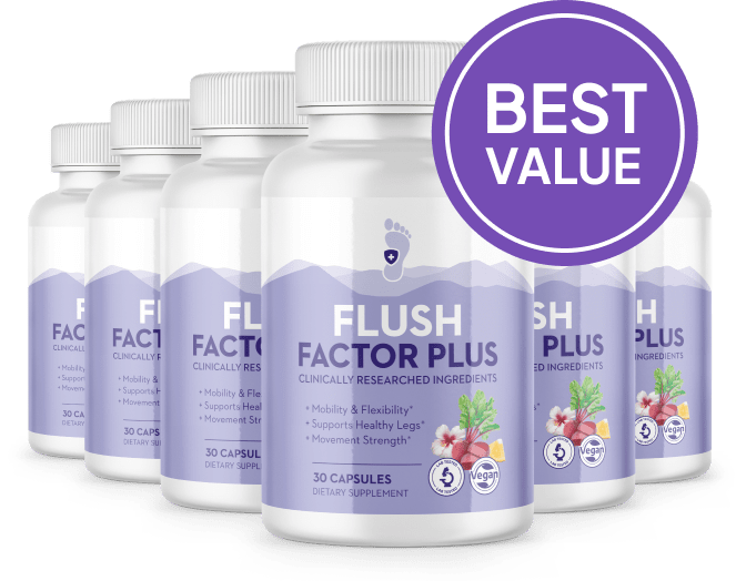 FlushFactorPlus 6 Bottle Package