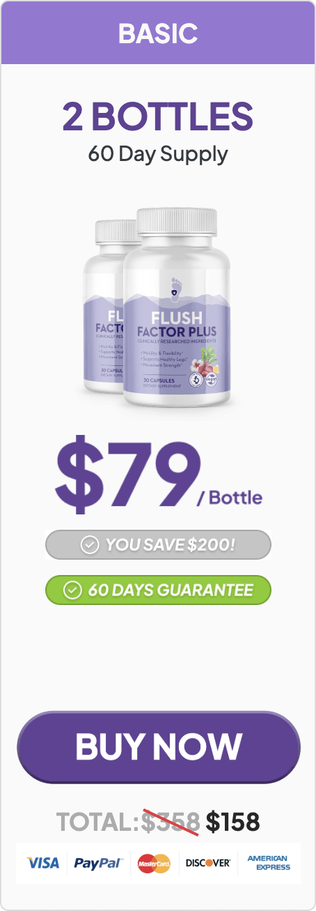 FlushFactorPlus 2 Bottles 60 Day Supply
